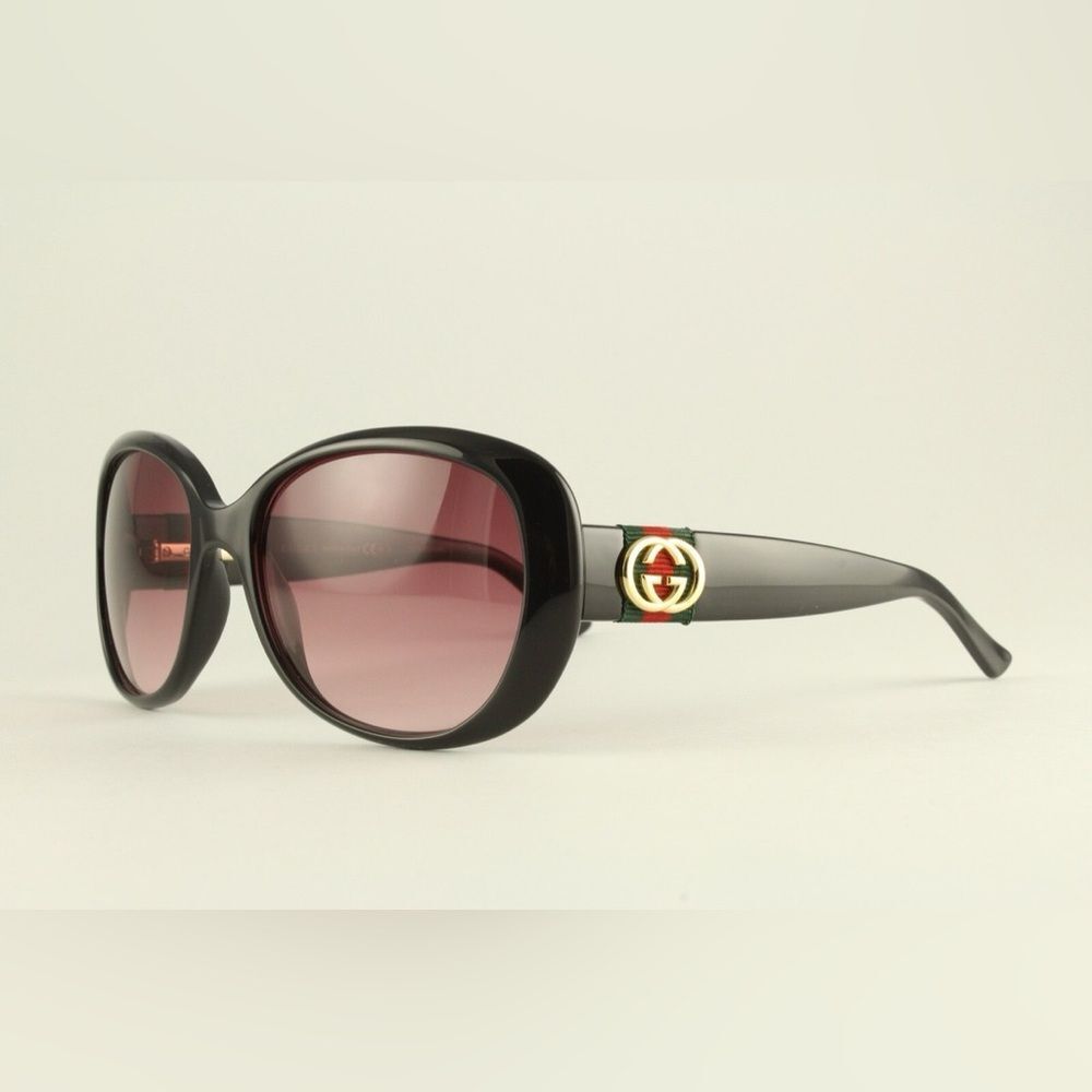 Rare Authentic Vintage Web Gucci GG 3644/S D28WJ Black 56mm Polarized Sunglasses - Picture 1 of 15